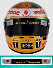Lewis Hamilton Jenson Button Helmet Visor Strip