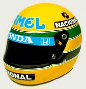 Ayrton Senna Lotus Honda visor strip