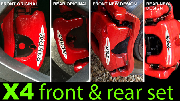 Brake decals to fit Jogn Cooper Works brake caliper