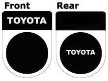 Toyota tax disc holder