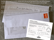 Royal Mail Proof of posting slip
